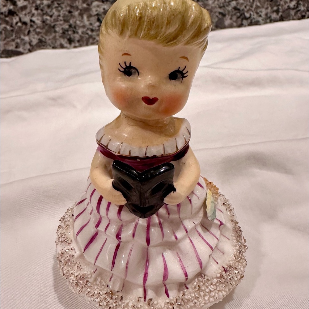 Vintage Wales "Marilyn Exclusive" Ceramic Girl Figurine Bell (Damaged/Repaired)